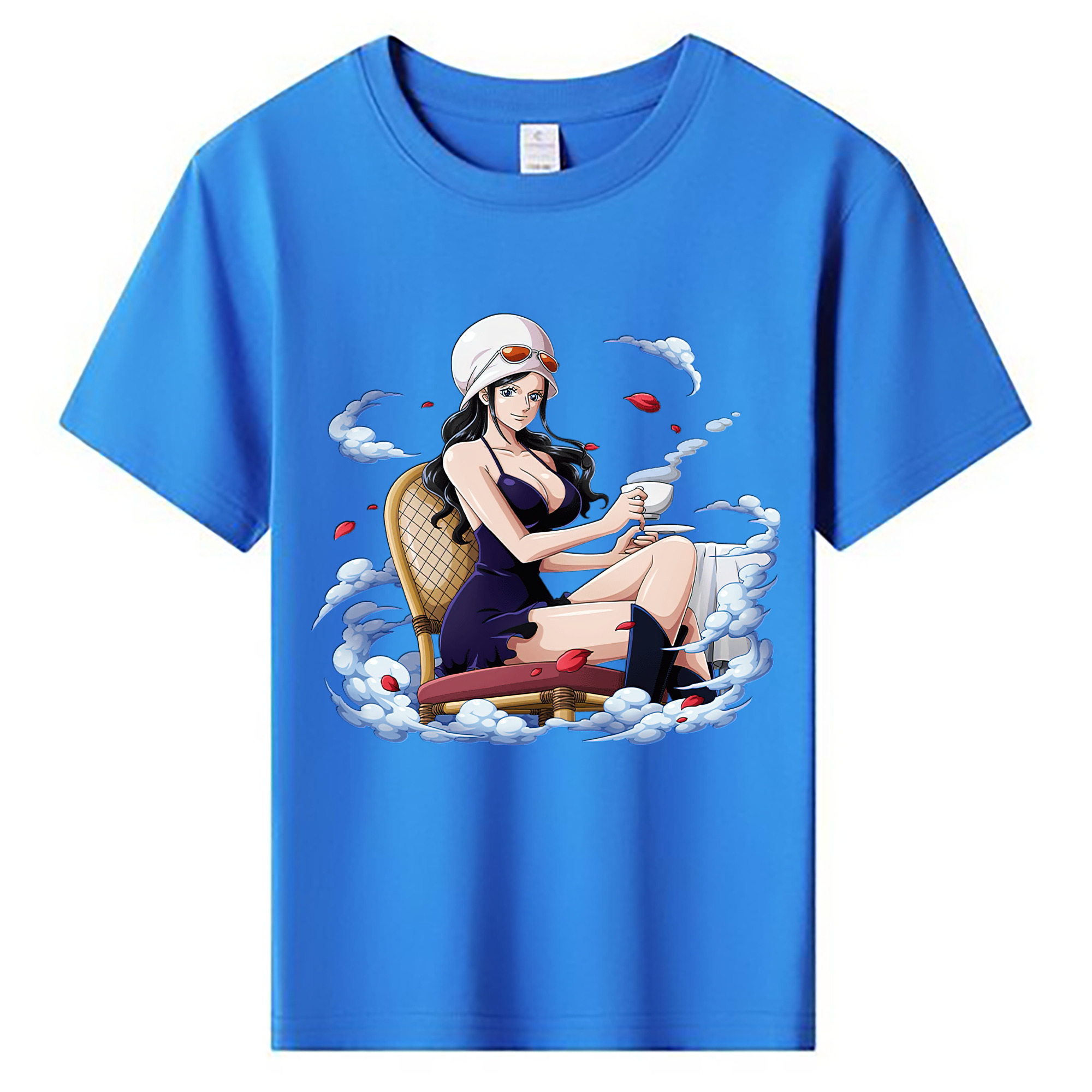 ワンピース ニコ・ロビン ONE PIECE Nico Robin 綿100％キッズTシャツ（フロントプリント）